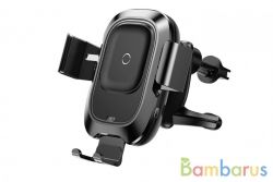 Автомобильное зарядное устройство Baseus WXZN-01 Smart Vehicle Bracket Wireless Charger Черный | фото №0