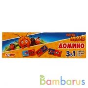 Пчелка Майя. Домино пластиковое 3-в-1. Умные игры в кор.100шт | фото №0