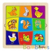 ПАЗЛ-АССОЦИАЦИИ "НАЙДИ ПАРУ", 
9 КАРТОЧЕК 
210*210*7 ММ в кор.40шт | фото №0