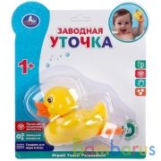 Заводная игрушка для ванны уточка на блистере Умка в кор.2*72шт | фото №0