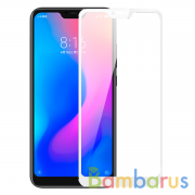 Стекло защитное 2d для Xiaomi Redmi 6 Pro / Mi A2 Lite White | фото №0