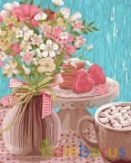 РИСОВАНИЕ ПО НОМЕРАМ НА ХОЛСТЕ, РОМАНТИКА, РАЗМЕР 40*50 в кор.22шт | фото №0