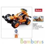 Конструктор пласт. машина с фигуркой, 113дет.. в русс. кор. в кор.72шт | фото №0