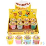 Игрушка для детей прыгающий пластилин (30гр) Три кота в дисплее "Мультиарт" уп-12шт в кор.8уп | фото №0