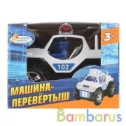 Машина-перевертыш на бат. полиция, с фигурками в кор. 11,5*9*9см Играем вместе в кор.2*84шт | фото №0