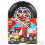 Конструктор "Город мастеров" пожарная машина, 63дет. в банке (русс. уп.) в кор.72шт | фото №0