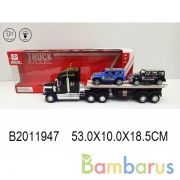 Трейлер инерц. свет+звук, с 2-мя машинками в кор. в кор.2*12шт | фото №0