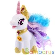 МЯГКАЯ ИГРУШКА "МУЛЬТИ ПУЛЬТИ" ПОНИ ПРИНЦЕССА СЕЛЕСТИЯ (MY LITTLE PONY) ОЗВУЧ. В ПАК 18СМ в кор.24шт | фото №0