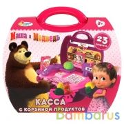 Касса Маша и Медведь с набором продуктов (23 предмета) ТМ"Играем вместе" в русс. кор. в кор.2*18шт | фото №0