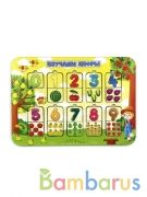 Рамки-вкладыши «Изучаем цифры. Огород» в кор.40шт | фото №0