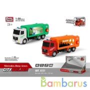 Машина металл. спецтранспорт инерц. свет+звук, цвет в ассорт. 6727 в кор. в кор.2*24шт | фото №0