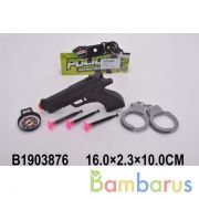 Набор полиция (пистолет с присосками + аксесс.) в пак. в кор.4*135шт | фото №0