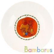 Оранжевая корова. Тарелка 19,6см  стекло Умка в кор.24шт | фото №0