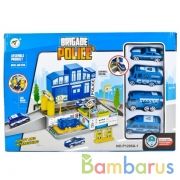 Парковка полиция с машинками и аксесс. P1205A-1 в кор. 34*23,5*7,5см в кор.24шт | фото №0