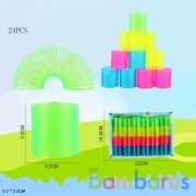 Пружинка-радуга светящ., в ассорт. в дисплее уп-24шт в кор.96уп | фото №0