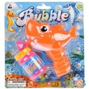 Пистолет мех. д/пускания мыльных пузырей Акула, раствор 50мл 6698-55 на блистере в кор.2*72шт | фото №0