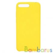 Силиконовый чехол Silky and Soft-Touch Huawei Honor 7A Pro (Bright Lemon) (43) | фото №0