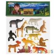 Игрушка пластизоль дикие животные 1,5" асс. 12 шт, пак с хэд ИГРАЕМ ВМЕСТЕ в кор.2*180шт | фото №0