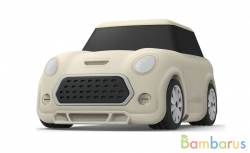 Чехол Elago для наушников Apple AirPods Unique Mini Car Silicone hang (Белый) | фото №0