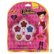 Косметика ДЛЯ ДЕВОЧЕК Царевны тени для век с блестками, лак, блистер МИЛАЯ ЛЕДИ в кор.2*216шт | фото №0