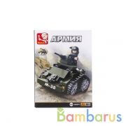 КОНСТРУКТОР ПЛАСТ. 8-В-1 ТАНК С ФИГУРКОЙ, 151ДЕТ. В РУСС. КОР. в кор.72шт | фото №0