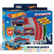 Железная дорога мультяшная ХОТ ВИЛС длина пути 126, кор.25*20,5*4см ИГРАЕМ ВМЕСТЕ в кор.2*54шт | фото №0