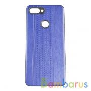 Чехол накладка Pattern Leather для Xiaomi Mi8 Lite (Dark Blue) | фото №0