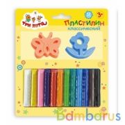 Набор пластилина Три Кота с формочками, 12 цв., блистер, три кота MultiArt в кор.4*30шт | фото №0