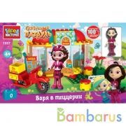 СКАЗОЧНЫЙ ПАТРУЛЬ конструктор Варя в пиццерии, 111 дет. Город мастеров в кор.2*18шт | фото №0