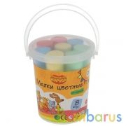 Мелки цветные асфальтовые для твор-ва, Оранжевая корова 8 шт (4 цв), в ведре MultiArt в кор.48шт | фото №0