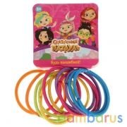 Аксессуары д/девочек СКАЗОЧНЫЙ ПАТРУЛЬ 12 резинок д/волос на карт в пак МИЛАЯ ЛЕДИ уп-12шт в кор20уп | фото №0