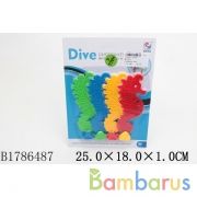 Набор для купания Морской конек (4шт), цвет в ассорт. ZY010 на блистере в кор.2*96шт | фото №0