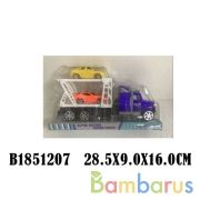 Автовоз инерц. с машинками 909 в пласт. в кор.2*30шт | фото №0