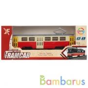 Трамвай металл. инерц. свет+звук, открыв. двери, цвет в ассорт. XL80117L в кор. в кор.2*72шт | фото №0