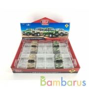 Машина металл UAZ HUNTER/LADA 4x4 КАМУФЛЯЖ 12 см,двер,баг,инерц,ассорт. Технопарк уп-12шт в кор.6уп | фото №0