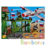 Конструктор "Город мастеров" атака дрона на военную базу, с фигуркой, 215дет. в кор. в кор.2*8шт | фото №0