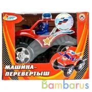 МАШИНА-ПЕРЕВЕРТЫШ "ИГРАЕМ ВМЕСТЕ" НА БАТ. В РУСС. КОР. 12*9*10СМ в кор.2*96шт | фото №0