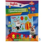 Набор д/дет тв-ва БУБА холст на карт. для росп. по ном. с дек. (17х23см) MultiArt в кор.50шт | фото №0