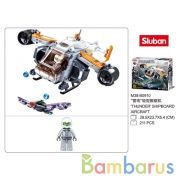 Конструктор вертолет+фигурка, 211дет. в русс. кор. в кор.32шт | фото №0