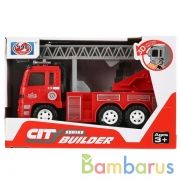 Машина инерц. пожарная, свет+звук, подвиж.элементы 998-43K в кор. в кор.2*48шт | фото №0