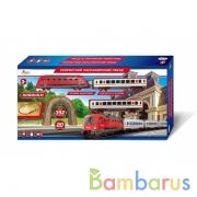 Железная дорога 392см на бат., звук, в кор., 59*29*6см ТМ "ИГРАЕМ ВМЕСТЕ" в кор.3*12шт | фото №0