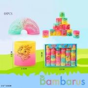 Пружинка-радуга светящ., в ассорт. в дисплее уп-48шт в кор.64уп | фото №0