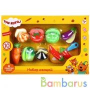 Набор овощей, ТРИ КОТА в русс. кор. 37*25*6см Играем вместе в кор.4*12шт | фото №0