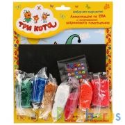 Набор д/тв-ва MultiArt Аппликация ЕВА Шарик. Пластил-ом,стразами (21*21см) Три Кота уп-10шт в кор5уп | фото №0