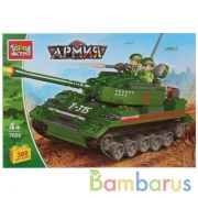 Конструктор "Город мастеров" армия: танк, с фигурками, 360дет. в русс. кор. в кор.2*12шт | фото №0