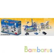 Парковка ПОЛИЦИЯ, свет+звук, с аксесс. 59958 в кор. в кор.2*8шт | фото №0