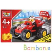 КОНСТРУКТОР "ГОРОД МАСТЕРОВ" ГОНКА ИНЕРЦ. "ЛЕГКО СОБРАТЬ" 29ДЕТ. В РУСС. КОР. в кор.2*40шт | фото №0