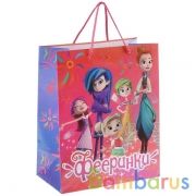 Пакет подарочный глянцевый Фееринки 26х32х14см в пак. "Играем вместе" уп-12шт в кор.6уп | фото №0