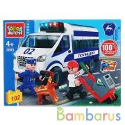 Конструктор "Город мастеров" газель: погоня за воришкой, с фигурками, 102дет. в кор. в кор.2*40шт | фото №0