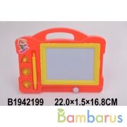 Доска для рисования, ручка, 3 печати, цвет в ассорт. в пак. в кор.2*60шт | фото №0